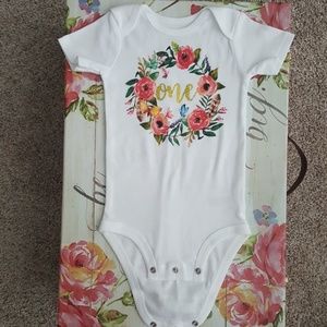 One birthday onesie